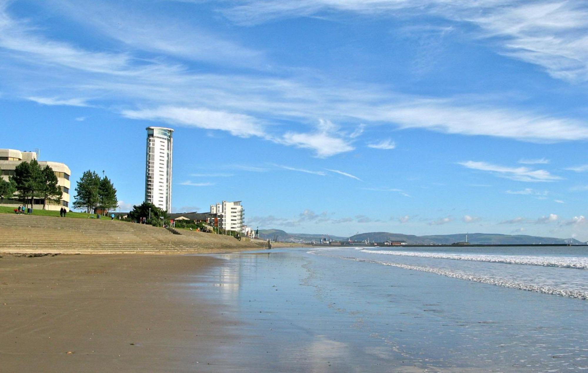Coastline Apt Nearby The Beach Swansea Luaran gambar